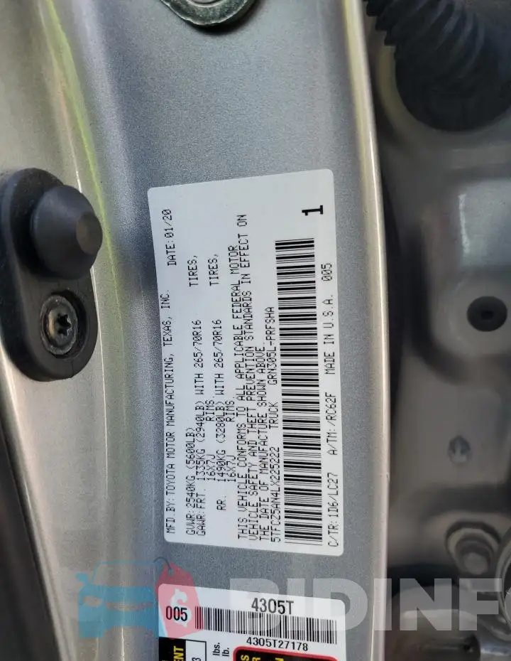 5TFCZ5AN4LX225222 Photo# 12