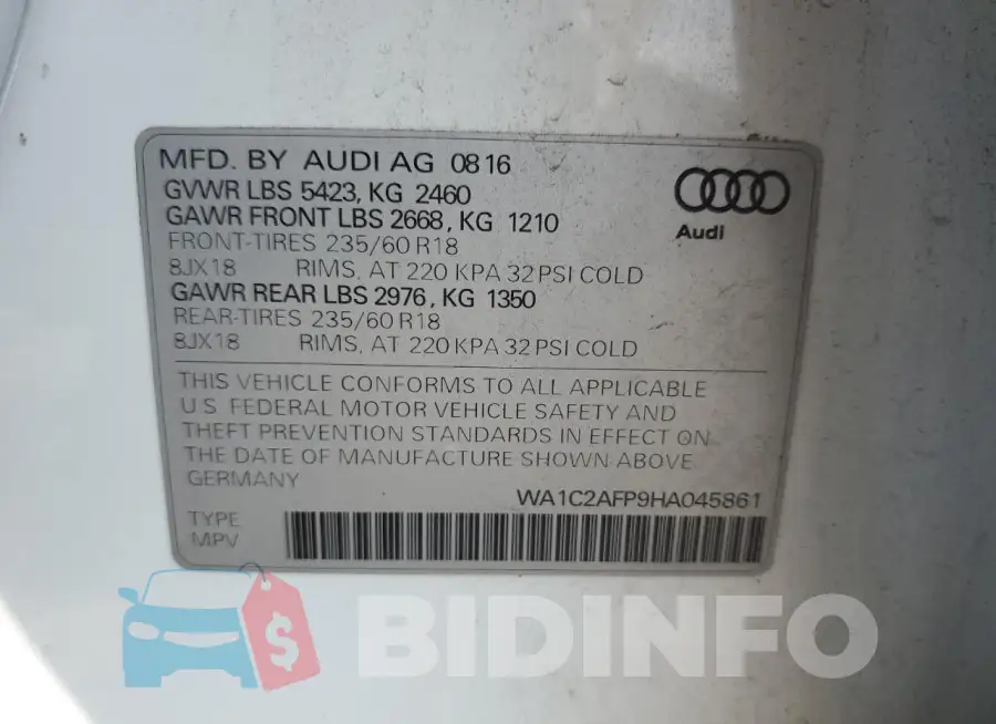 WA1C2AFP9HA045861 Photo# 13