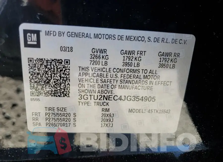 3GTU2NEC4JG354905 Photo# 12