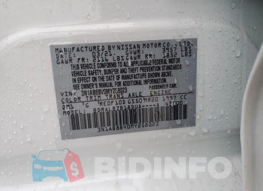 3N1AB8BV0MY258023 Photo# 12