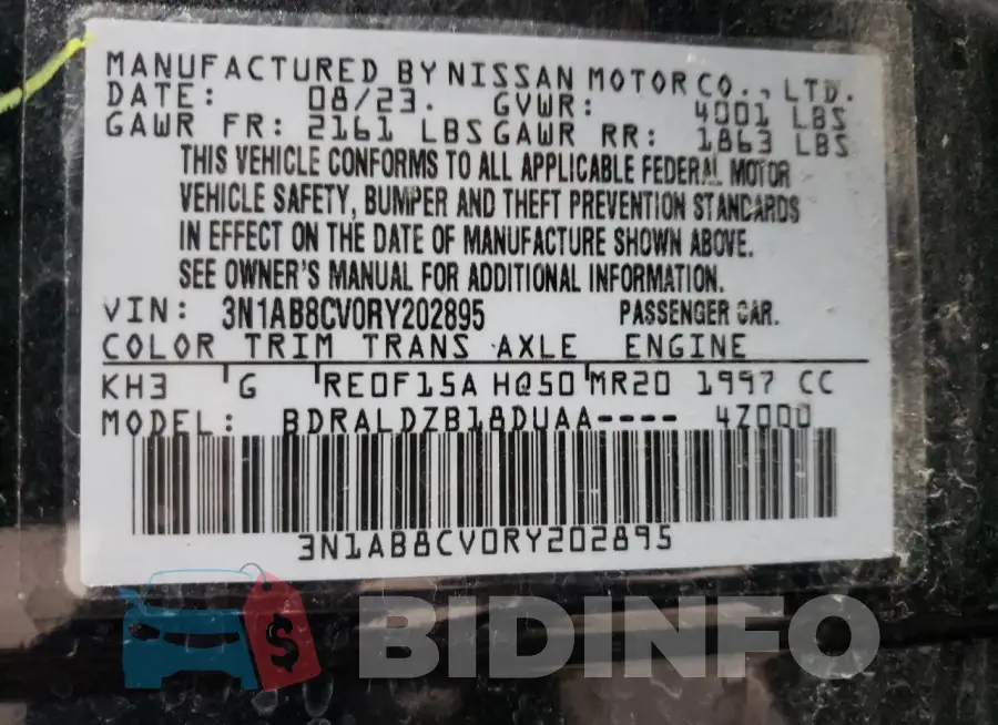 3N1AB8CV0RY202895 Photo# 13