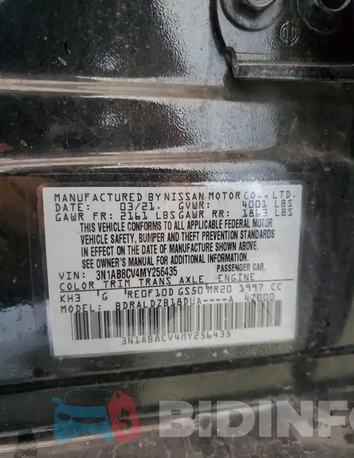 3N1AB8CV4MY256435 Photo# 13