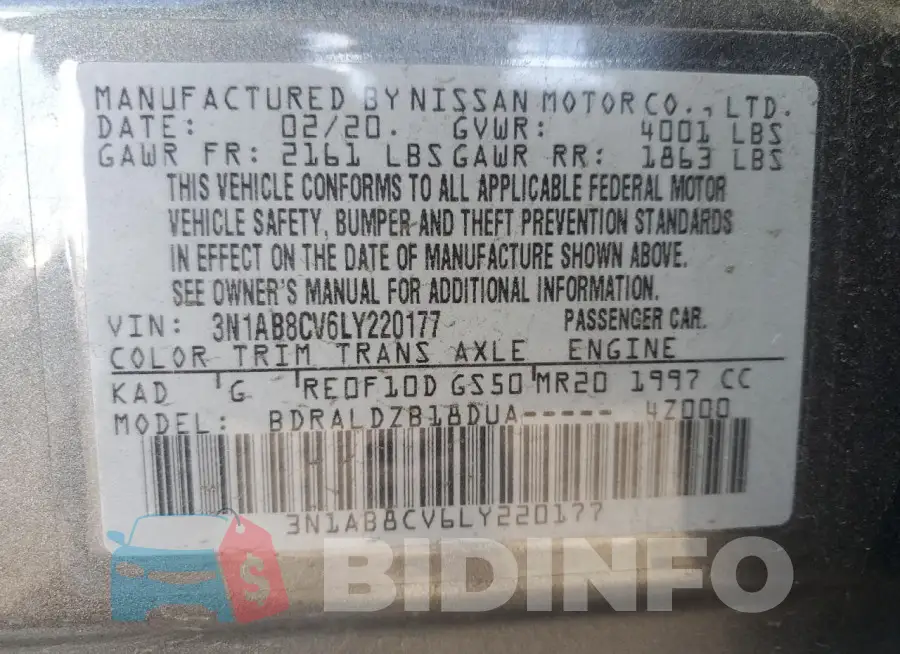 3N1AB8CV6LY220177 Photo# 12