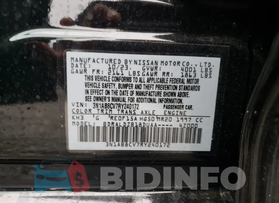 3N1AB8CV7RY240172 Photo# 12