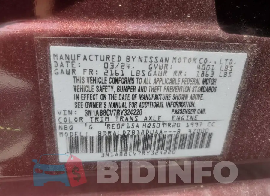 3N1AB8CV7RY324220 Photo# 12