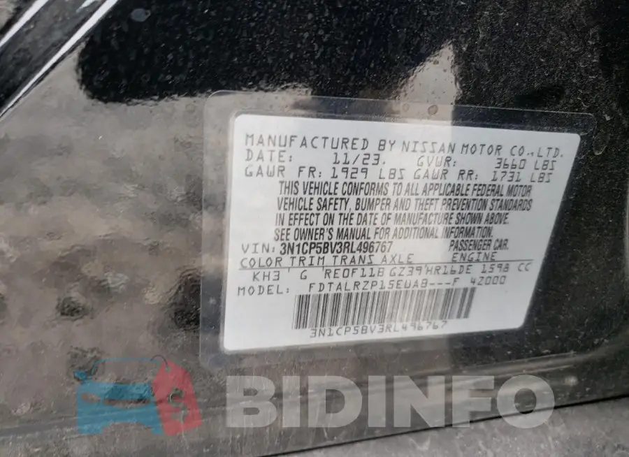 3N1CP5BV3RL496767 Photo# 14