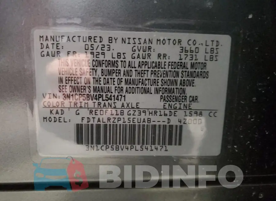 3N1CP5BV4PL541471 Photo# 13