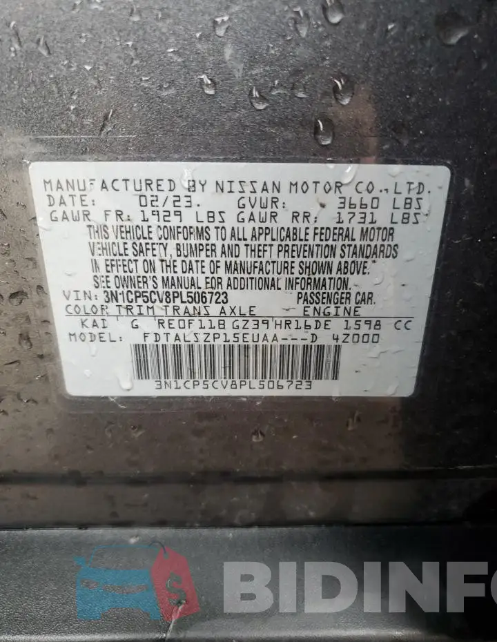 3N1CP5CV8PL506723 Photo# 13