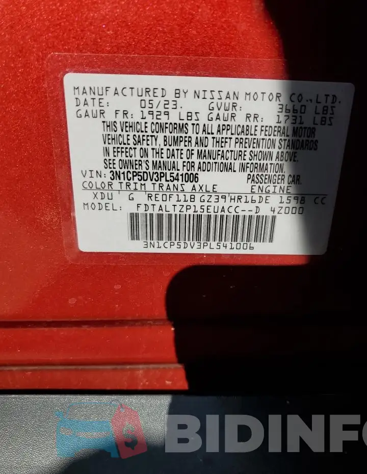 3N1CP5DV3PL541006 Photo# 14