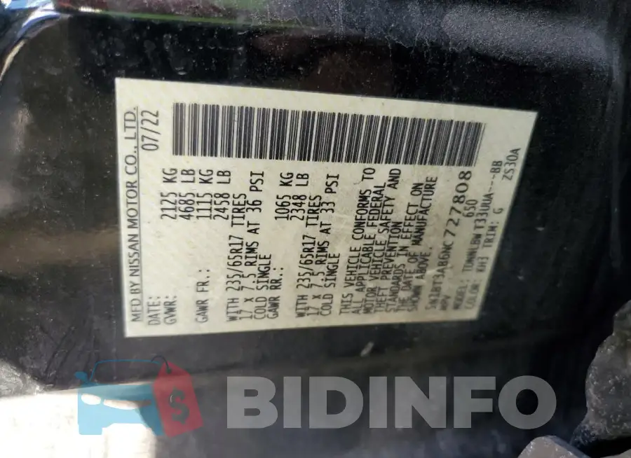 5N1BT3AB6NC727808 Photo# 13