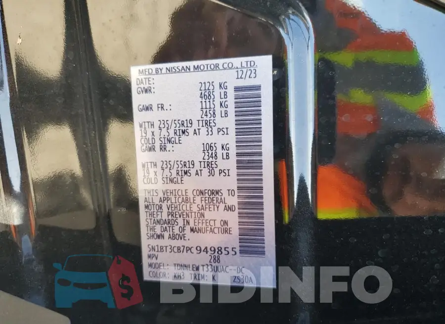 5N1BT3CB7PC949855 Photo# 14