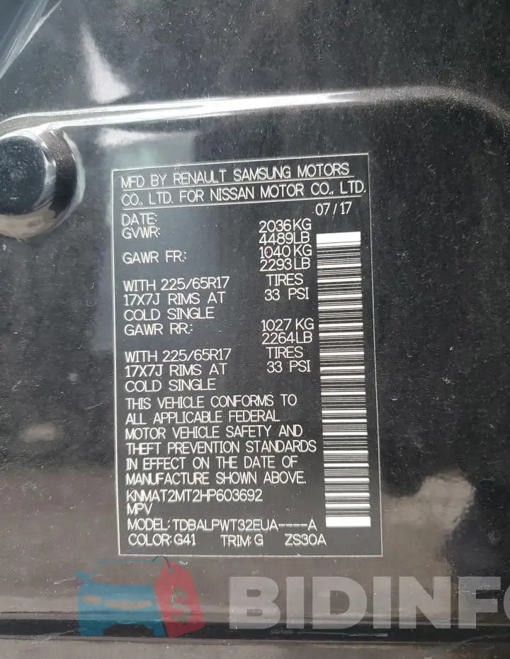 KNMAT2MT2HP603692 Photo# 14