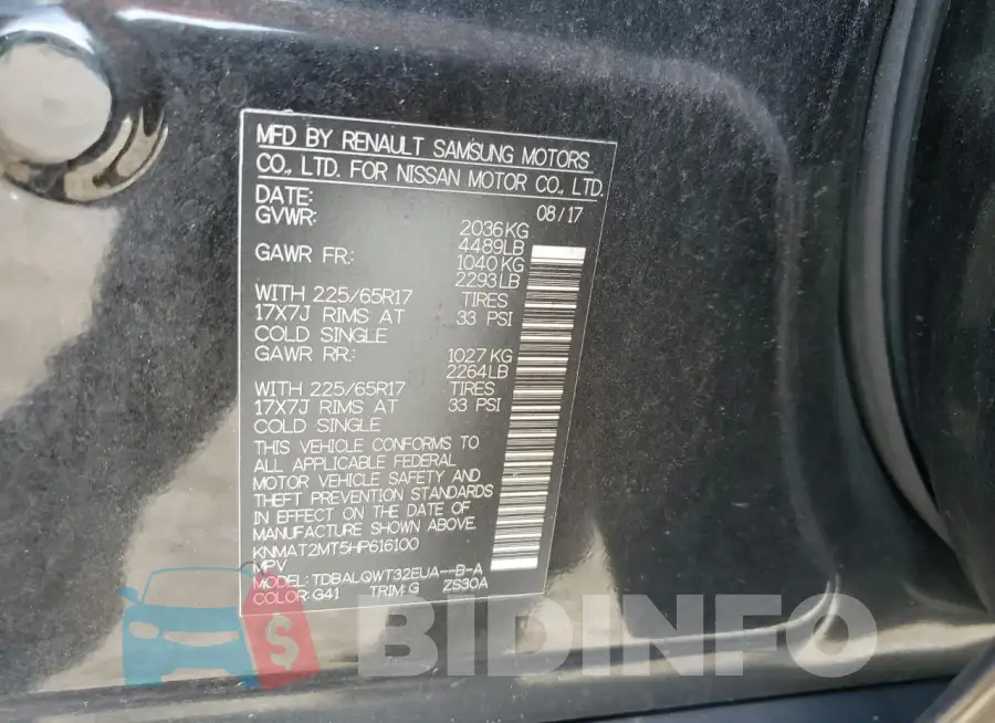 KNMAT2MT5HP616100 Photo# 13