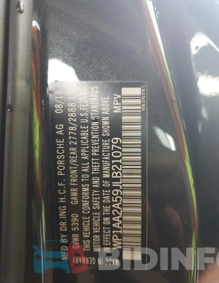 WP1AA2A59JLB21079 Photo# 14