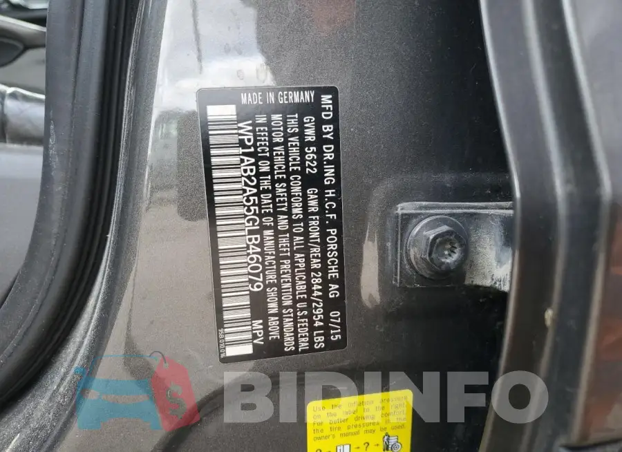 WP1AB2A55GLB46079 Photo# 14