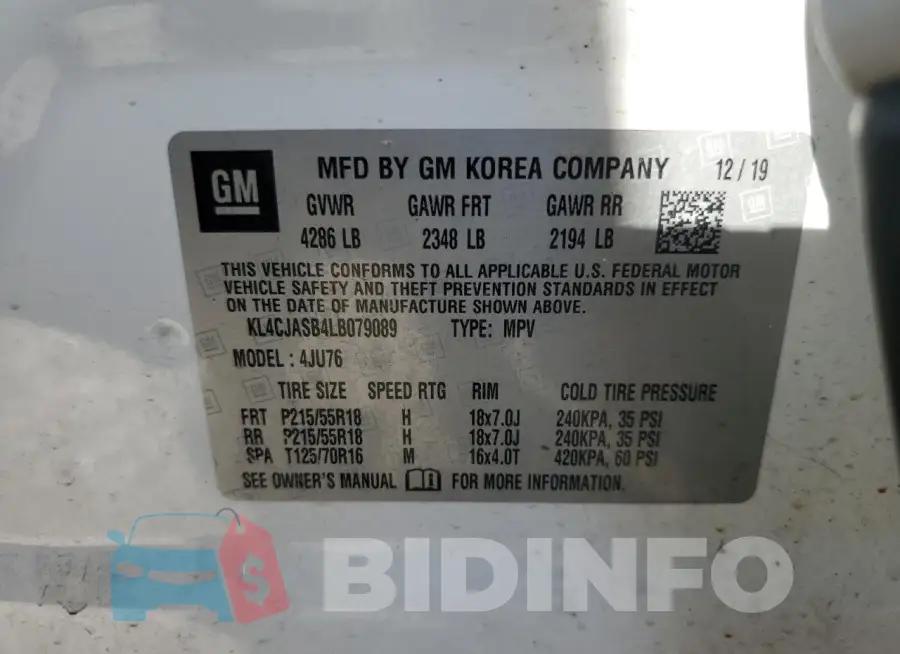 KL4CJASB4LB079089 Photo# 14