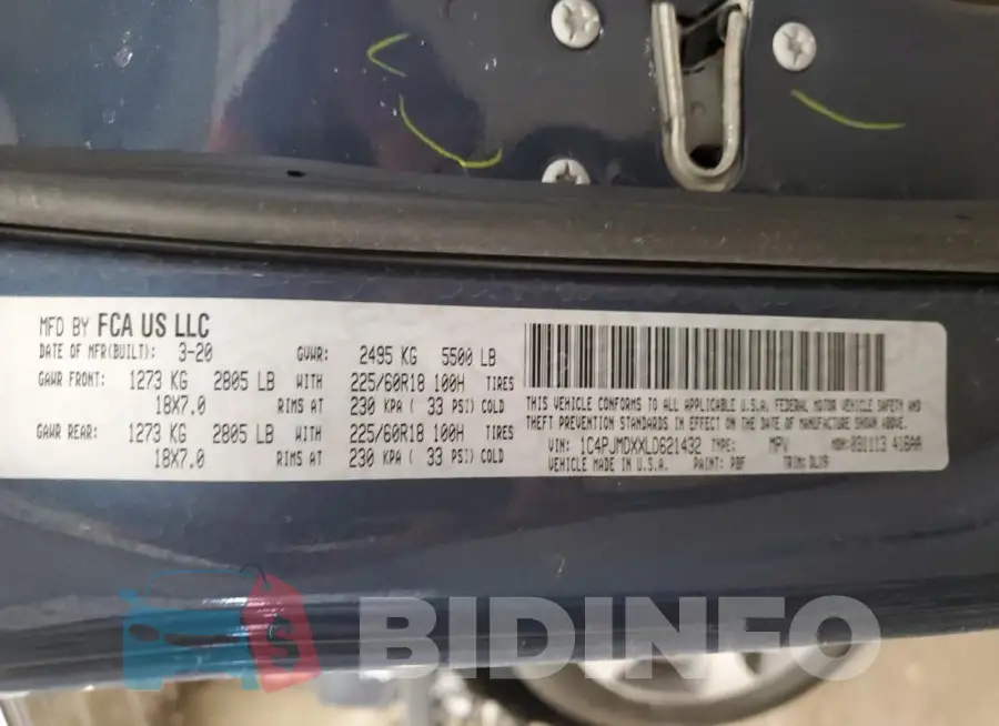 1C4PJMDXXLD621432 Photo# 14