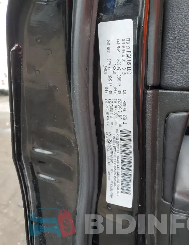 1C4RJFBG9KC750290 Photo# 12