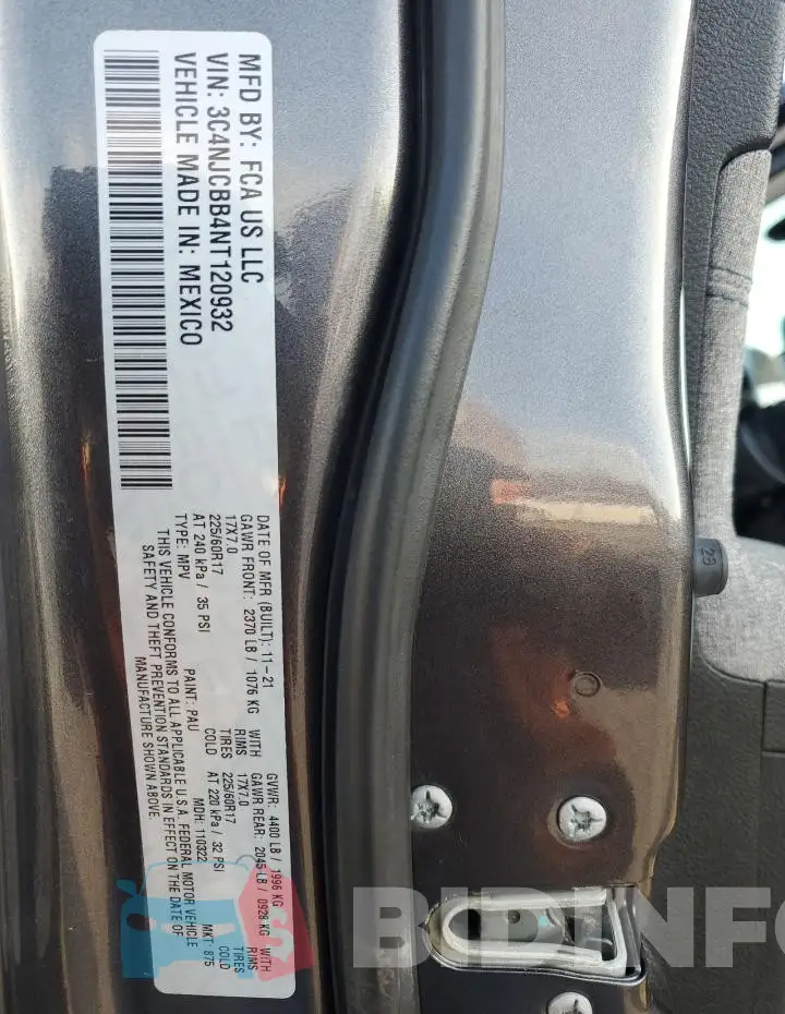 3C4NJCBB4NT120932 Photo# 13