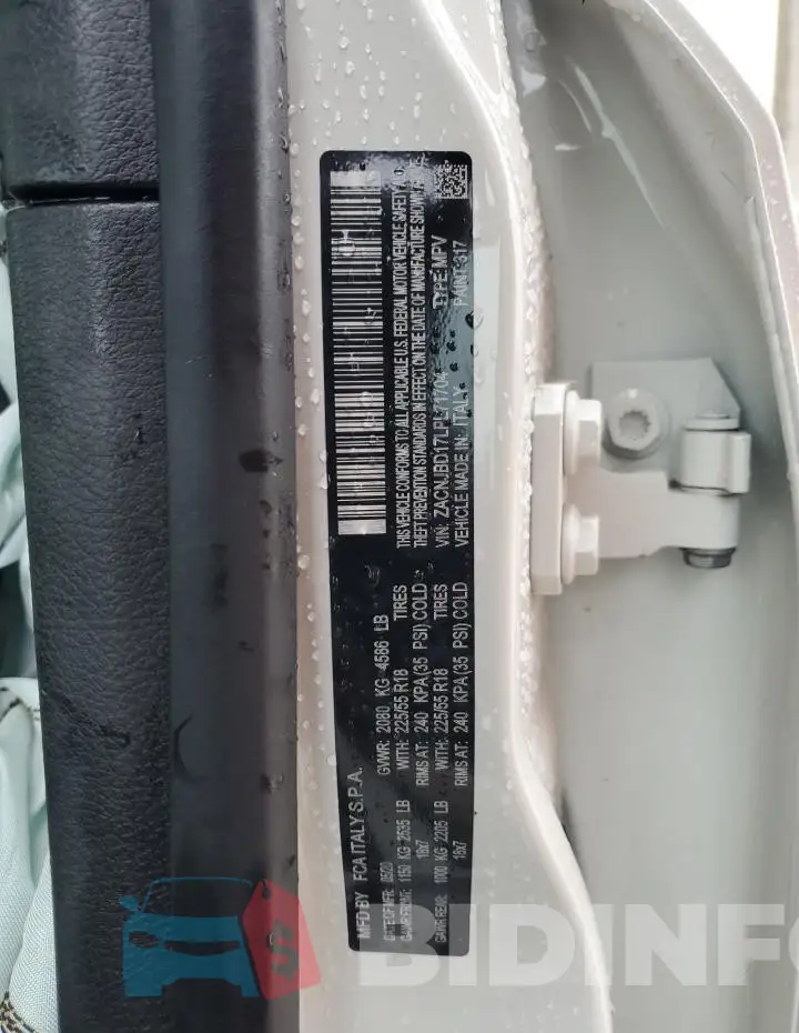 ZACNJBD17LPL71704 Photo# 14