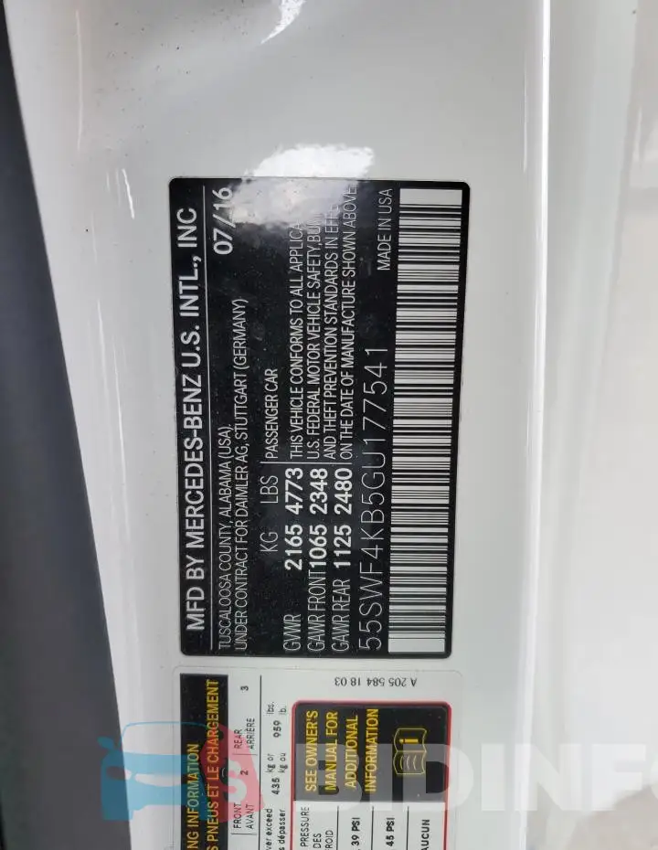 55SWF4KB5GU177541 Photo# 12