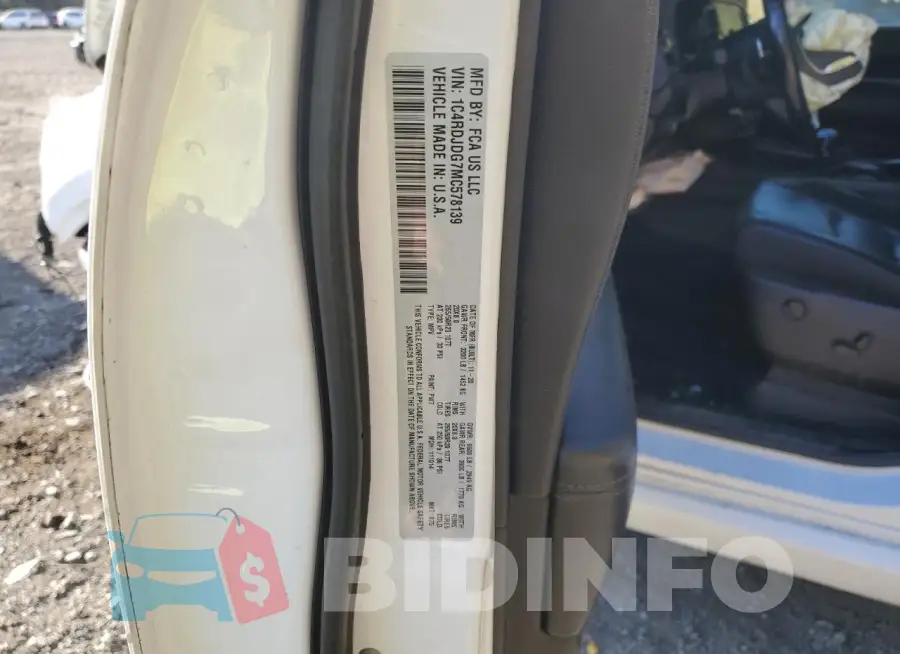 1C4RDJDG7MC578139 Photo# 14