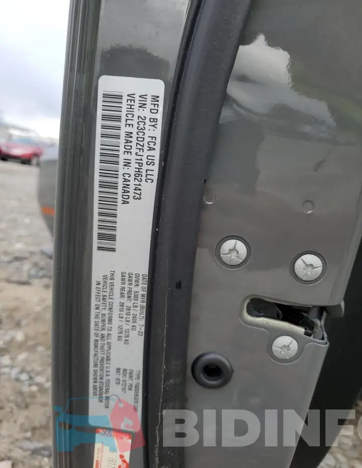 2C3CDZFJ1PH621473 Photo# 13