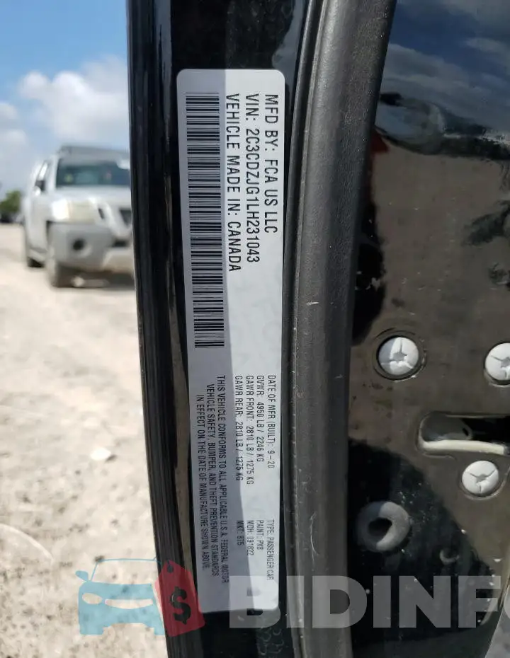 2C3CDZJG1LH231043 Photo# 12