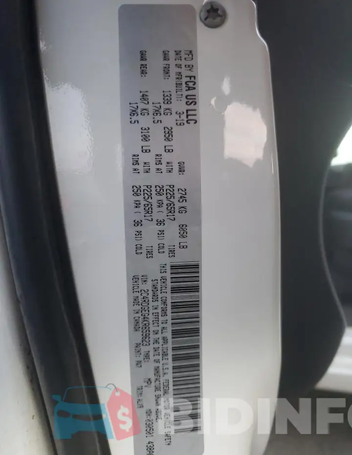 2C4RDGEG4KR659623 Photo# 13