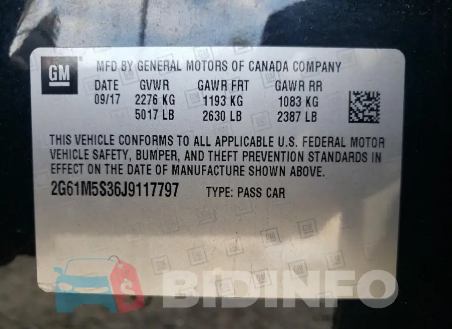 2G61M5S36J9117797 Photo# 13