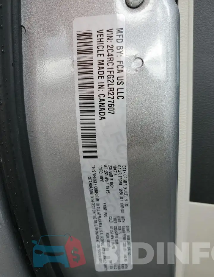 2C4RC1FG2LR277607 Photo# 13