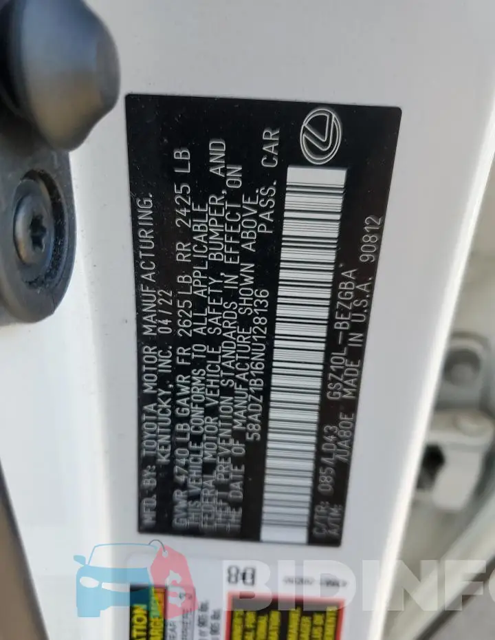 58ADZ1B16NU128136 Photo# 13