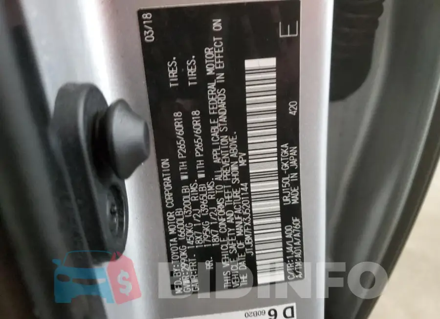 JTJBM7FX3J5201144 Photo# 13