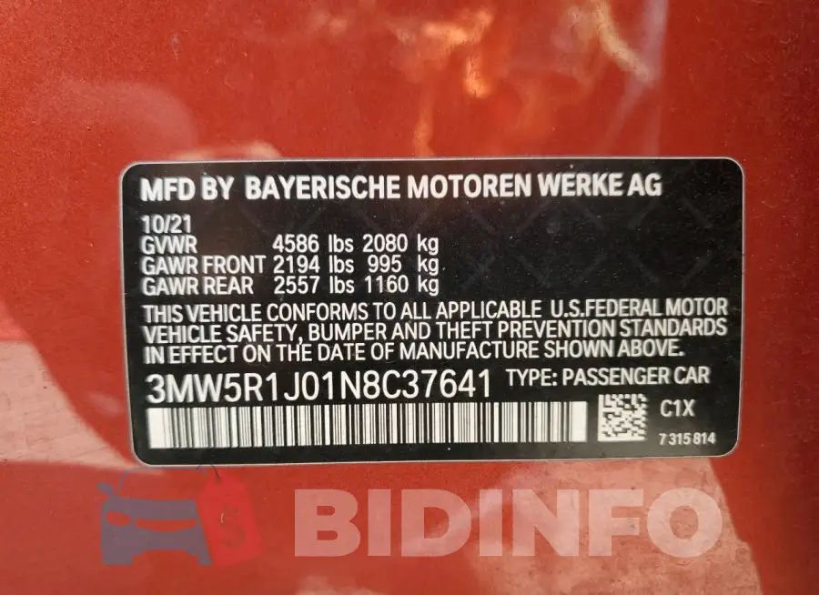 3MW5R1J01N8C37641 Photo# 12