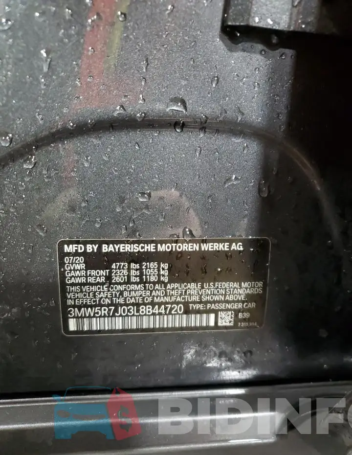 3MW5R7J03L8B44720 Photo# 12