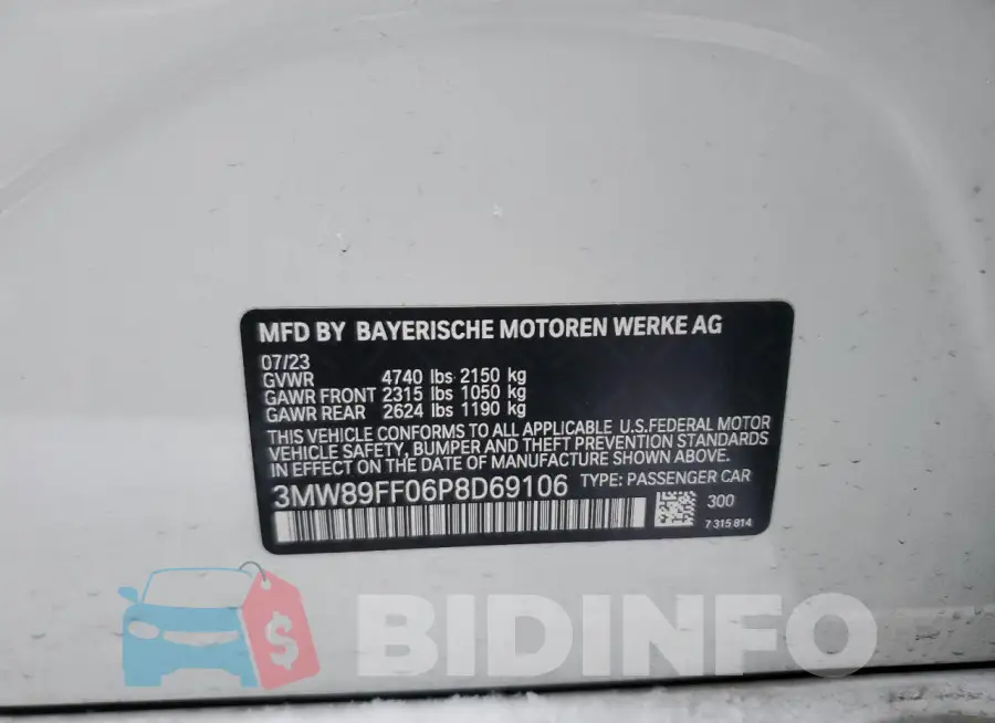 3MW89FF06P8D69106 Photo# 12