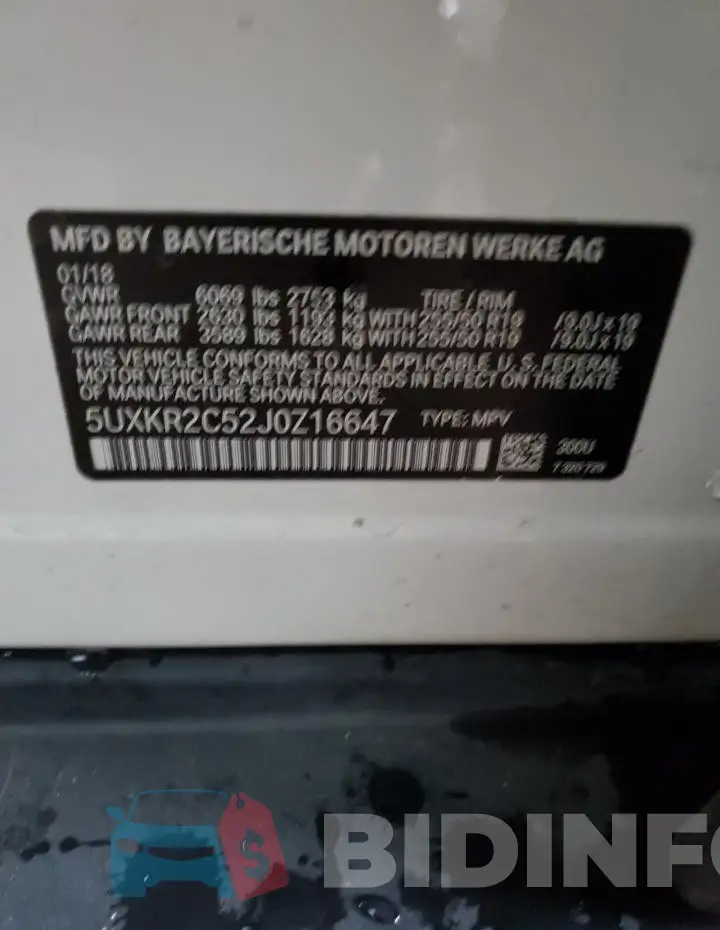 5UXKR2C52J0Z16647 Photo# 13