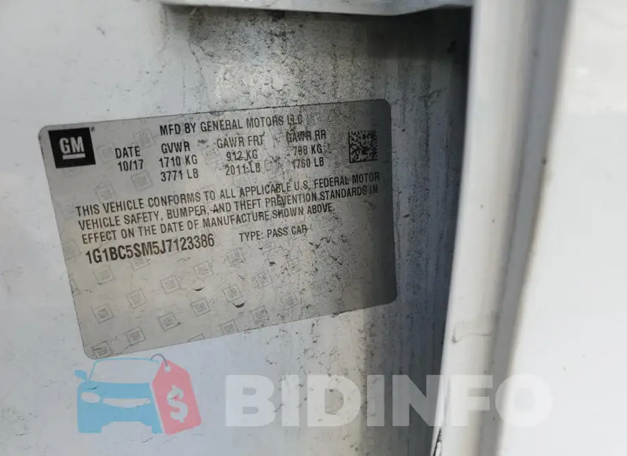 1G1BC5SM5J7123386 Photo# 13