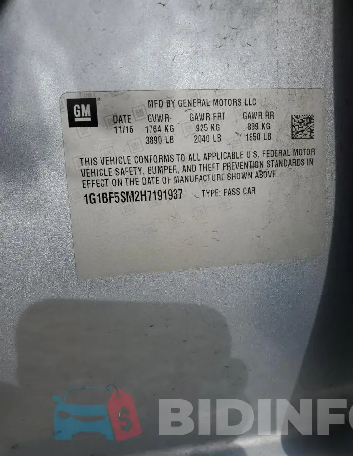 1G1BF5SM2H7191937 Photo# 12
