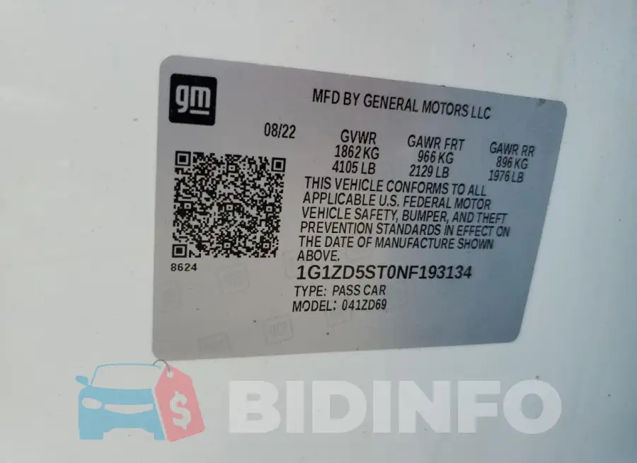 1G1ZD5ST0NF193134 Photo# 13