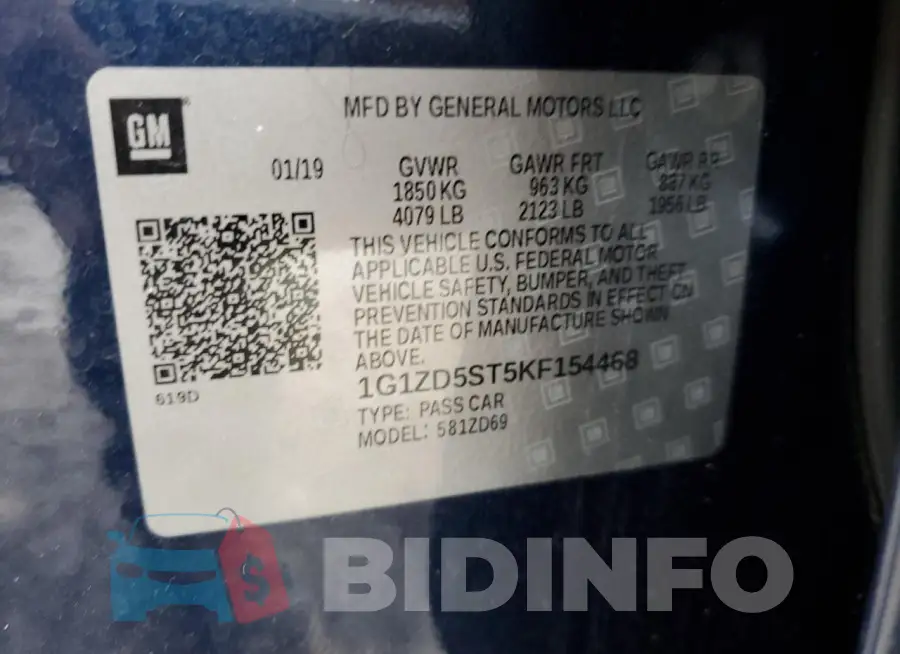 1G1ZD5ST5KF154468 Photo# 12
