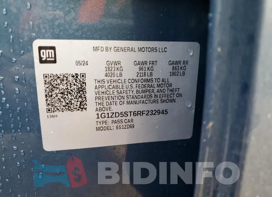 1G1ZD5ST6RF232945 Photo# 12