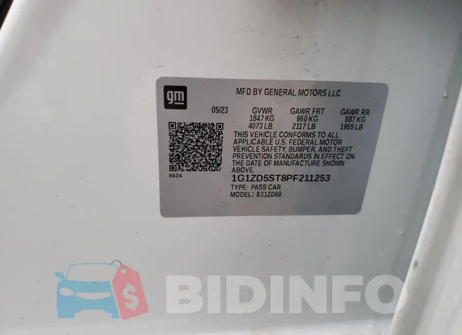 1G1ZD5ST8PF211253 Photo# 12