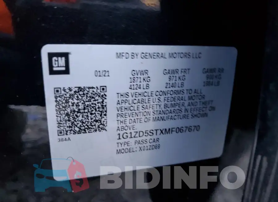 1G1ZD5STXMF067670 Photo# 12