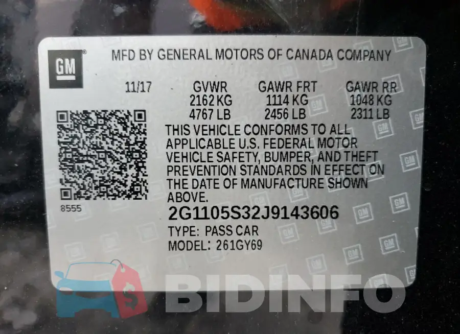 2G1105S32J9143606 Photo# 13