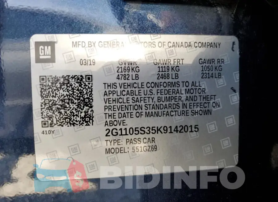 2G1105S35K9142015 Photo# 12