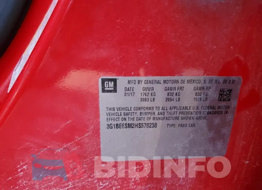 3G1BE6SM2HS578238 Photo# 12