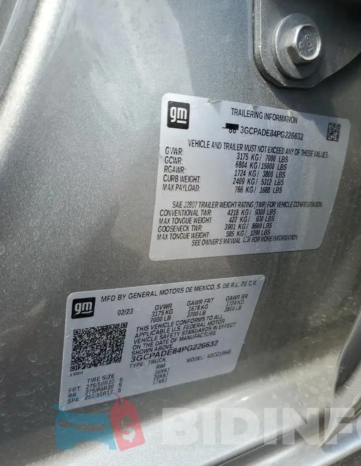 3GCPADE84PG226632 Photo# 12