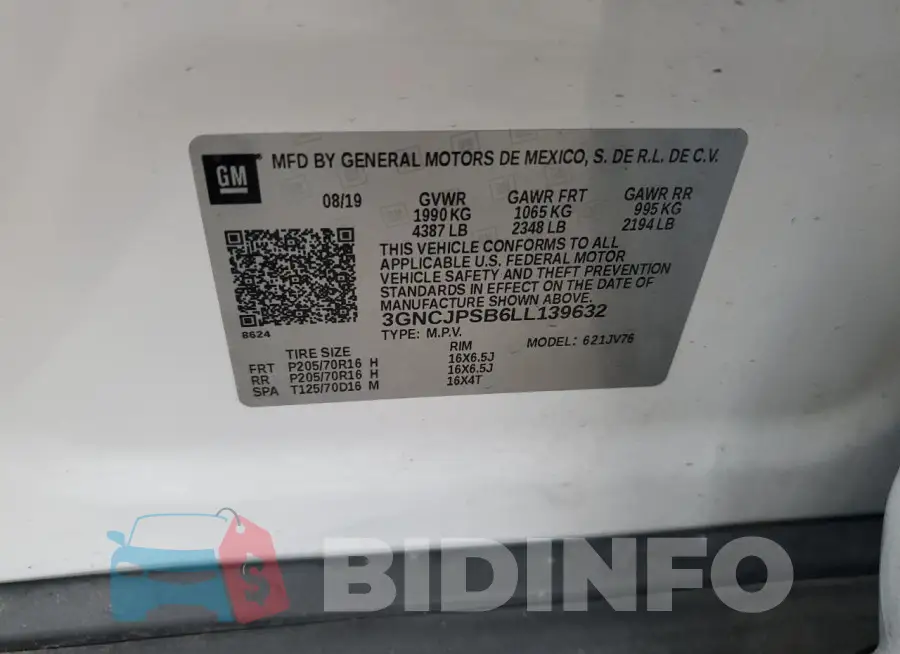 3GNCJPSB6LL139632 Photo# 12