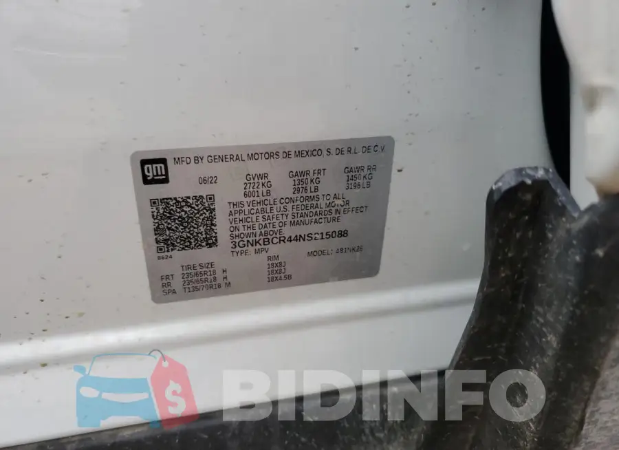3GNKBCR44NS215088 Photo# 13